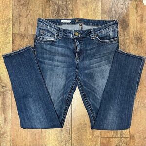 Kut from the Kloth Dark Blue Straight Leg Jeans Size 12